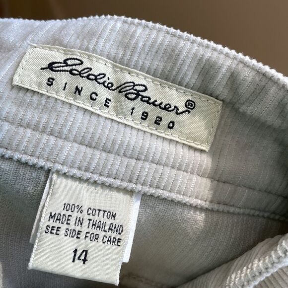 VINTAGE EDDIE BAUER CORDUROY MODEST MAXI SKIRT IN KHAKI - Picture 7 of 7